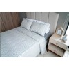 Tesso Edredon Individual + Funda Cubre Cama Ligero Terranza Gris
