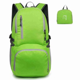 Brrnoo Hiking Backpack, 40L Backpack Backpack Mens with Packable Foldable Rucksack Backpack for Men Camping Travel Cycling Walking Climbing Outdoor (Green)