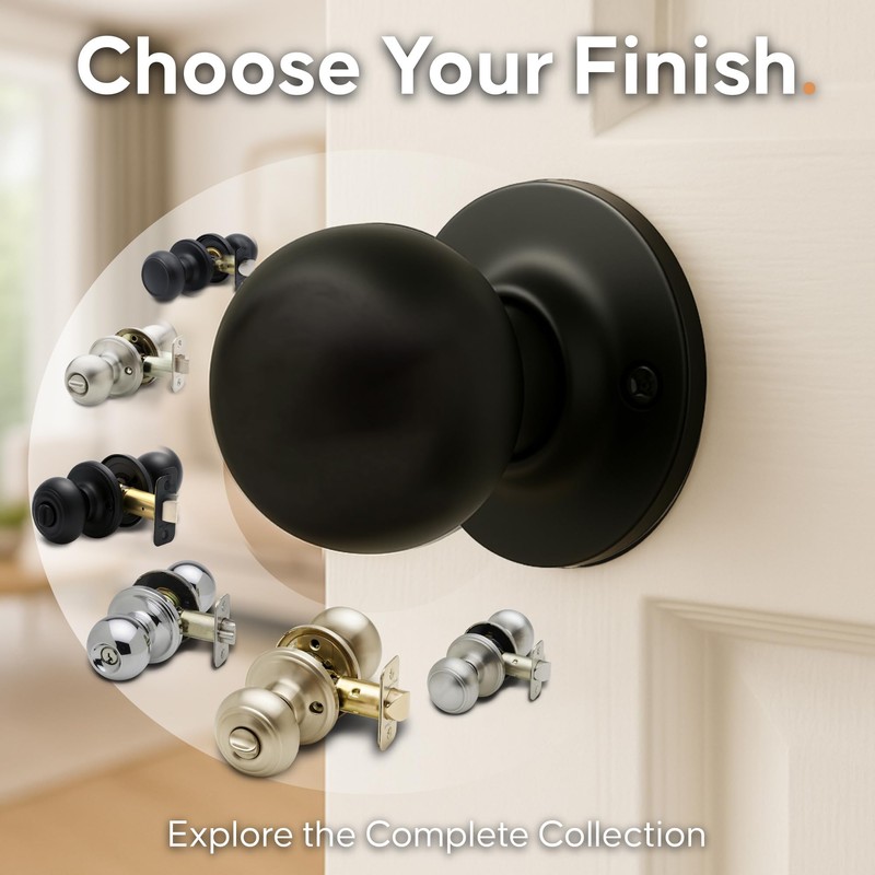 Copper Creek Colonial Passage Interior Door Knob – ANSI Grade-3