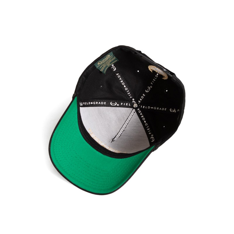 FIELD GRADE Mind Your Business Black Twill Trucker