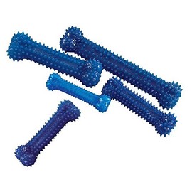 NB Blue Flexible Dental Dog Chews Chicken Flavored Bone Shaped Toys - Choose Size (Wolf)