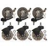 6 Pack Heavy Duty Caster Creeper Wheels 2.5"/ Roller Blade