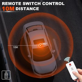 Rechargeable Beacon Lights,Wireless Strobe Light with Remote Control,Amber Magnetic Emergency Flashing Warning Safety Light for Vehicles Snowplow Tow Work Trucks Cars Trailer Outdoor
