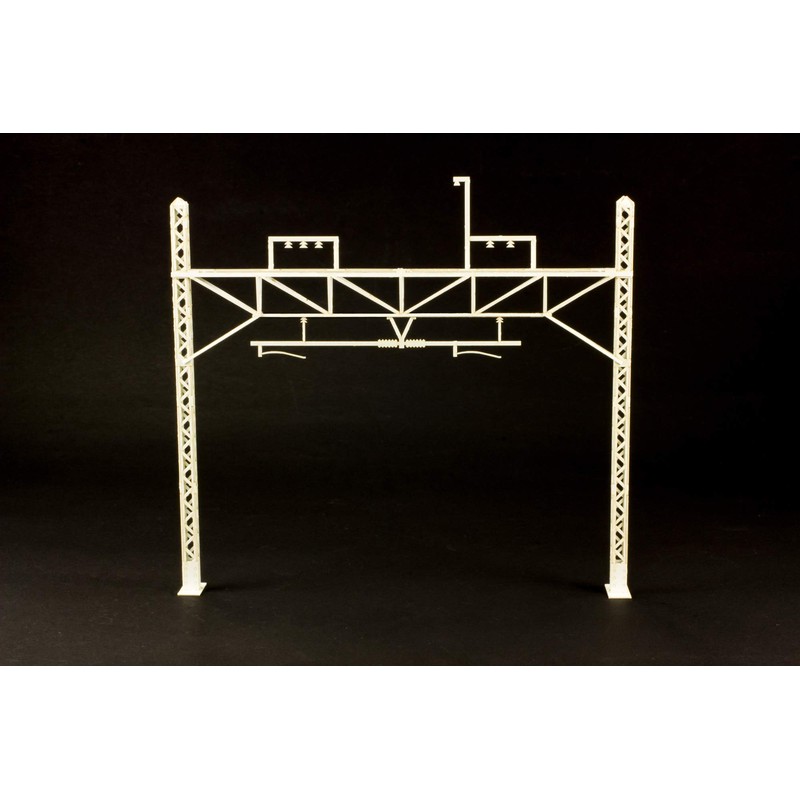 PLUMPMOA HO Gauge 1/80 Overhead Pole, Unassembled, Paper Kit, Resale,