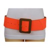 TrendyFashionJewelry Women Wide Neon Orange Belt Hip High Waist Gold
