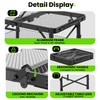 WildFinder Folding Camping Table, 3 Adjustable Height Max 27.5" Portable