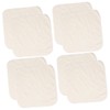 FOMIYES 4sets Bamboo Face Towels Reusable Exfoliating Face Cloths Large