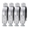 uxcell Rubber Cushion Strut Clamp 4Pcs 4" Cushioned Clamp Strut