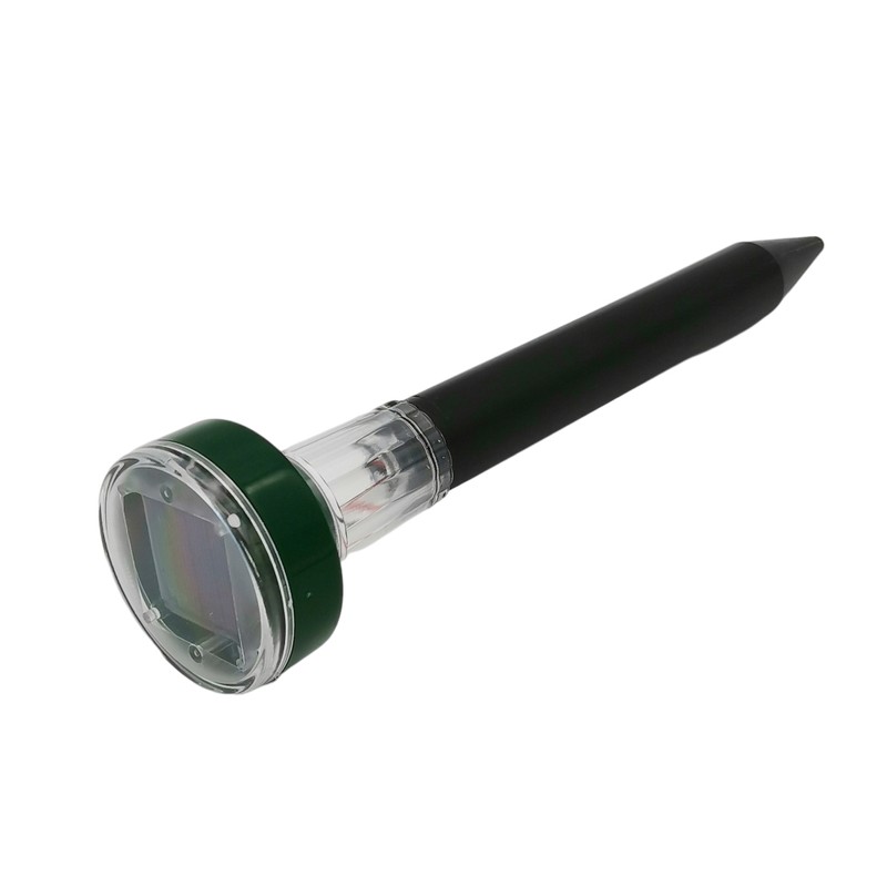 2Pcs 2 in 1 LED Solar Mole Repellent Ultrasonic Outdoor