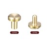 sourcing map 12Pack Brass Chicago Screws, 10x10mm Concave Screw Back