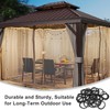 30pcs Gazebo Curtain Hooks,Weather Resistant Gazebo Curtain Hooks Durable C-Shaped