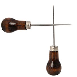 tooloflife Awl Gourd Shape Awl Tailors Awl Wood Handle Scratch Awl Sewing Awl Tool Ideal for Arts and Craft, Home Repair, Woodwork, Tailoring, or Leatherwork