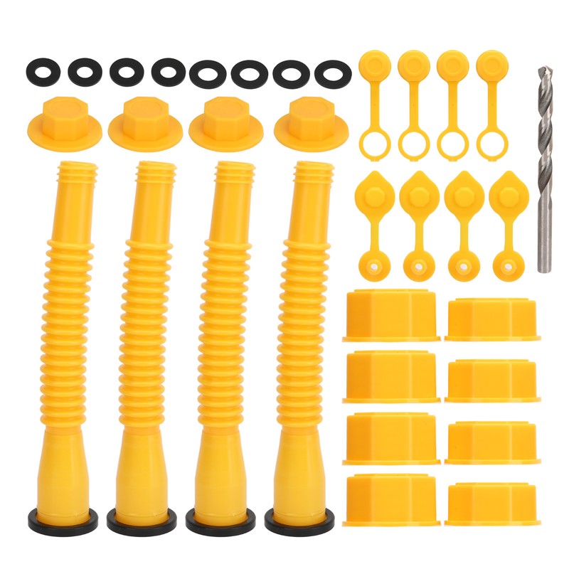 Gas Can Spout Replacement Kit 8mm Drill Bit Anti Overflow