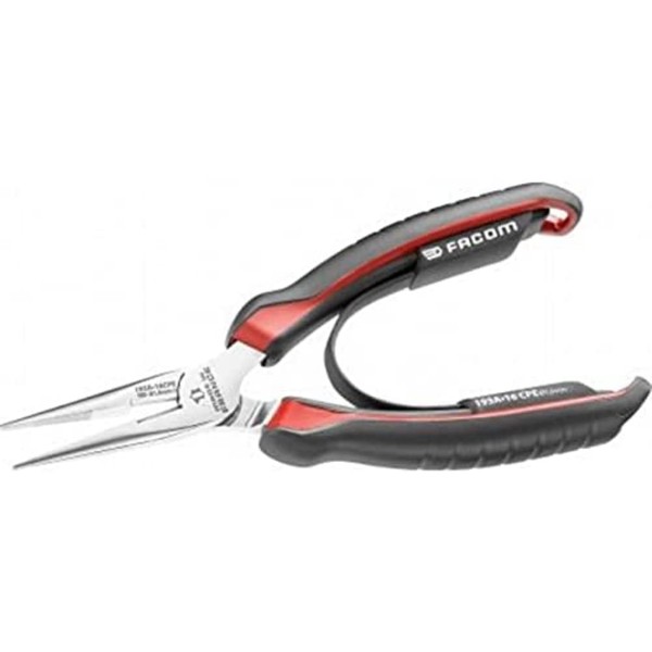 Facom 193A.16CPE 1/2 Round Pliers, Red/Black, 160 mm