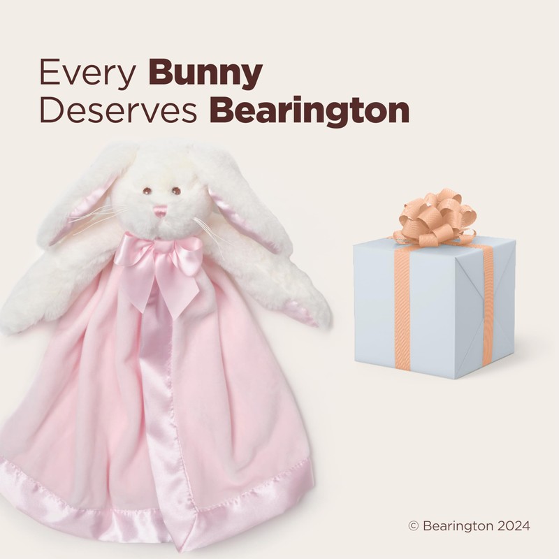 Pink Bunny Snuggler 18 by Bearington by Bearington Bears