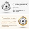 Frienda 2 Pcs Hydrometer 2 Inch Humidity Meter Cigar Humidor