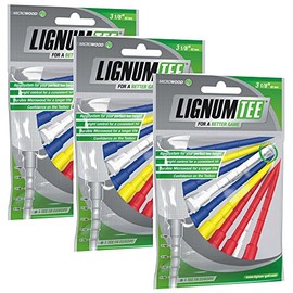 Lignum 3 Packs 12 Units 82 mm Long (36 Tees) Colour: Coloured