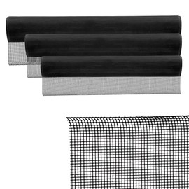 Fly Net Stainless Steel Sold by the Metre in 2 Colours Silver or Black and 3 Widths to Choose From 80 cm, 100 cm or 120 cm (Stainless Steel Black, Width: 100 cm)