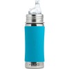 Pura Kiki Stainless Steel Sippy Bottle 325ml - Aqua