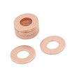 A ABSOPRO Copper Crush Washers Flat Sealing Gaskets Rings M10x20x1mm