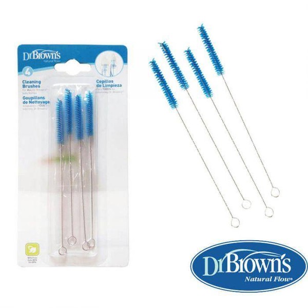 DR. BROWN'S BABY BOTTLE CLEANING BRUSHES 4COUNT