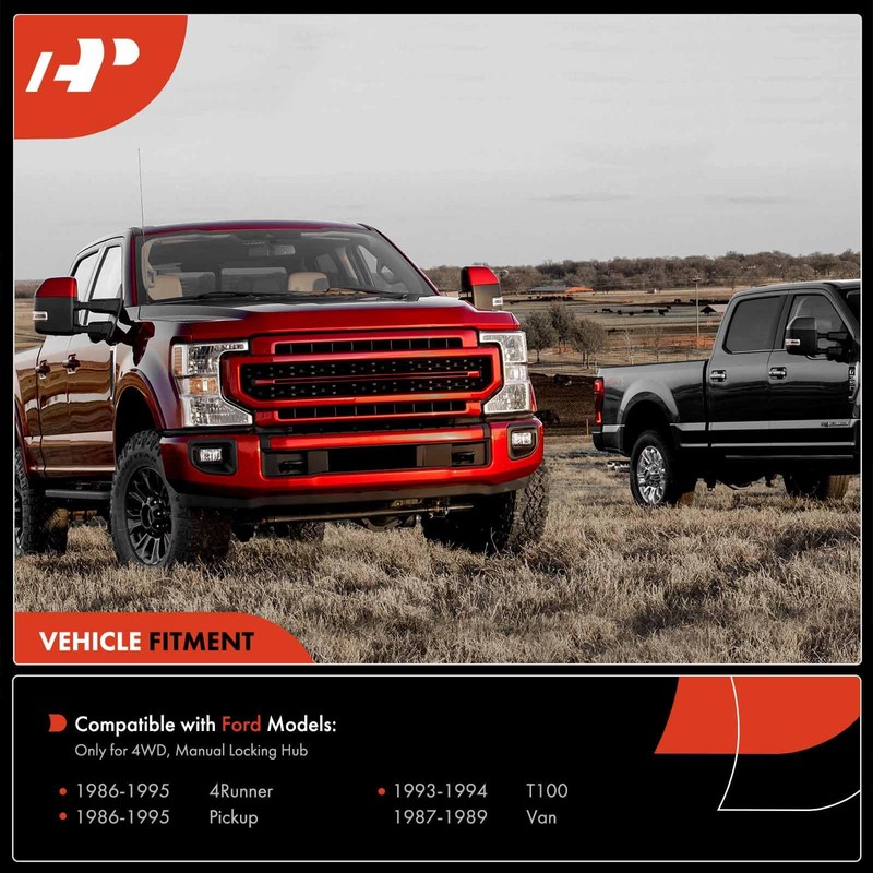 A-Premium 4WD Manual Locking Hub Actuator Compatible with Toyota 4Runner/Pickup