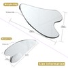ROOFEI 3 x Gua Sha Stone - Stainless Steel Gua