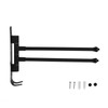 Stainless Steel Swivel Towel Hanger Holder Black Rotating Movable Towel