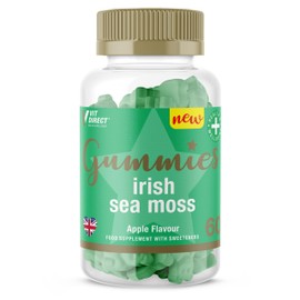 Vit Direct - Irish Sea Moss Gummies - 60 Apple Flavoured Gummies - Supports Immunity & Digestion - Rich in Vitamins - Improves Energy Levels - Vegan-Friendly Supplements
