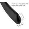 Boxonly U-Shaped Rubber Edge Sealing Strip Edge Trim 8mmx5mm Black