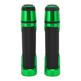 X AUTOHAUX 7/8" 22mm 15/16" 24mm Universal Motorcycle Hand Grips Cover Aluminum Alloy Rubber Handlebar Grips for Motorcycle Scooter Bicycle ATV Green 1 Pair