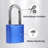 Diyife Padlock, [True Anti-Rust] [Solid Aluminium] 44 mm Long Shackle