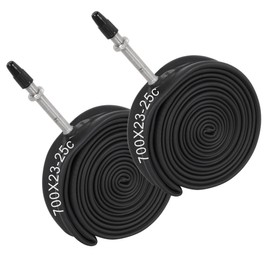 RUTU 700c Bicycle Inner Tube for 700x23-25c 28 Inch Bicycle Inner Tube for Road Bike, Gravel Bike, Mountain Bike, Cruiser Bike, Butyl Rubber Tubes, Presta Valve 48mm FV48, Pack of 2