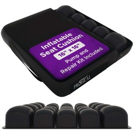 Inflatable Wheelchair Seat Cushion 20 x 18 x 3 - Pressure Sore Relief Air Cushion for Wheel Chair with Interconnected 3" Cells - Breathable Nylon Cover, Includes Pump, Repair Kit - 315lbs Capacity