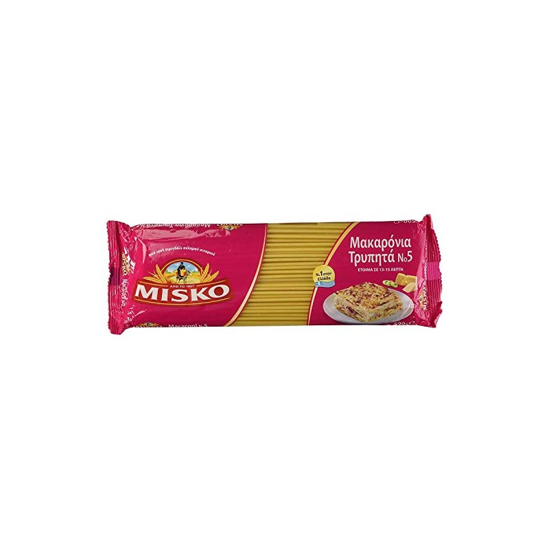 Misko #2 Greek Macaroni Pastitsio Pasta Noodles 500g (5 Pack)