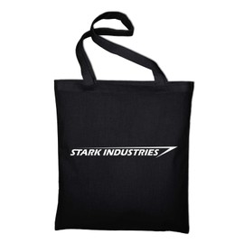 Styletex23 Stark Industries Logo Jute Bag Cotton Bag, black