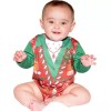 Faux ReaL Infant: Ugly Xmas Vest Long Sleeve Romper Infant