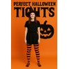 MYSASI Children's Striped Tights Size. 6-8 years. Red and Black.