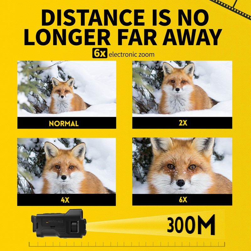Camcorder 4K Video Recorder Ultra 36MP Vlogging Camera 6X Digital