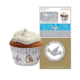 BULK Cupcake Paper - Wedding Dove and Rings - Approx. 255 LIners