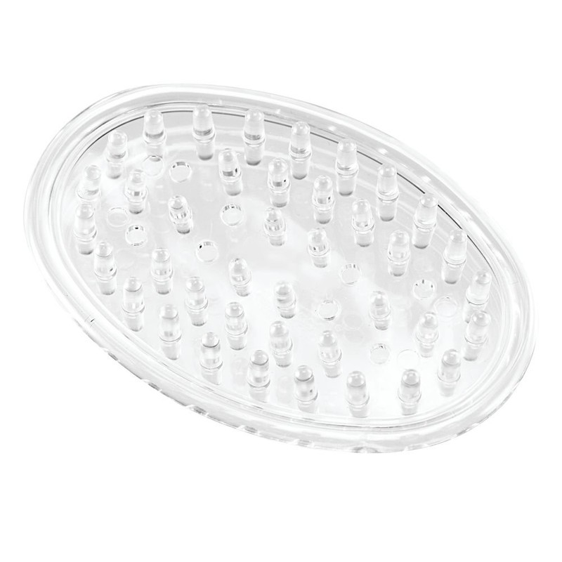 InterDesign Oval Soap Saver, Set of 3, Clear