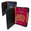 Tuff-Luv Napa Leather Passport Wallet Holder case cover - Black