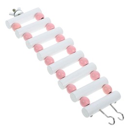 BUGUUYO Cute Wooden Ladder Swing Bridge for Hamsters Durable Safe Chinchilla Ladder Toy Rat Cage Climbing Accessory