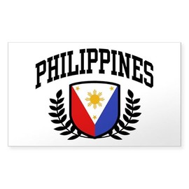 CafePress Philippines Flag Rectangle Bumper Sticker Car Decal
