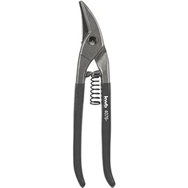 kwb Professional Tin Snips, Straight, 250 mm, for Wide Curves, Designed for Short Straight Cuts for Sheet Metal Max. 1.5 mm and Stainless Steel / V2A up to 1 mm