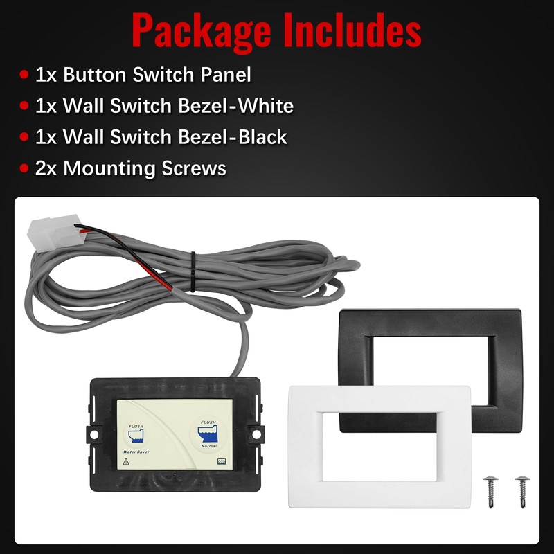 Wall Switch for Thetford Tecma Silence Plus, 36387 RV Toilet