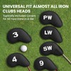 Golf Iron Headcovers Magnetic Printed Embroidered Numbers 11 Pack,Golf Iron
