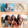 Beach Surfer Stack Bracelets for Women Starfish Shell Bracelet Adjustable