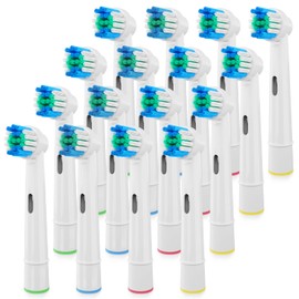 TIMKDLE 16 Pack Replacement Heads Compatible with Oral B Braun Electric Toothbrush Pro 1000/9000/ 5000/3000/8000