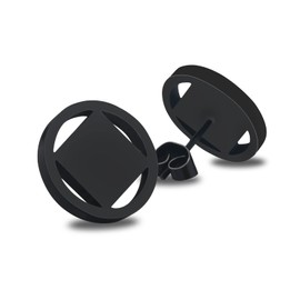 AA Gift Sobriety Earrings Recovery Jewelry Alcoholics Anonymous Gifts AA Recovery Earrings AA Sober Gift for Sober Women (NA Ear B.)